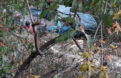 Peregrinos se accidentan en El Chorrito; reportan un muerto y más de 10 heridos