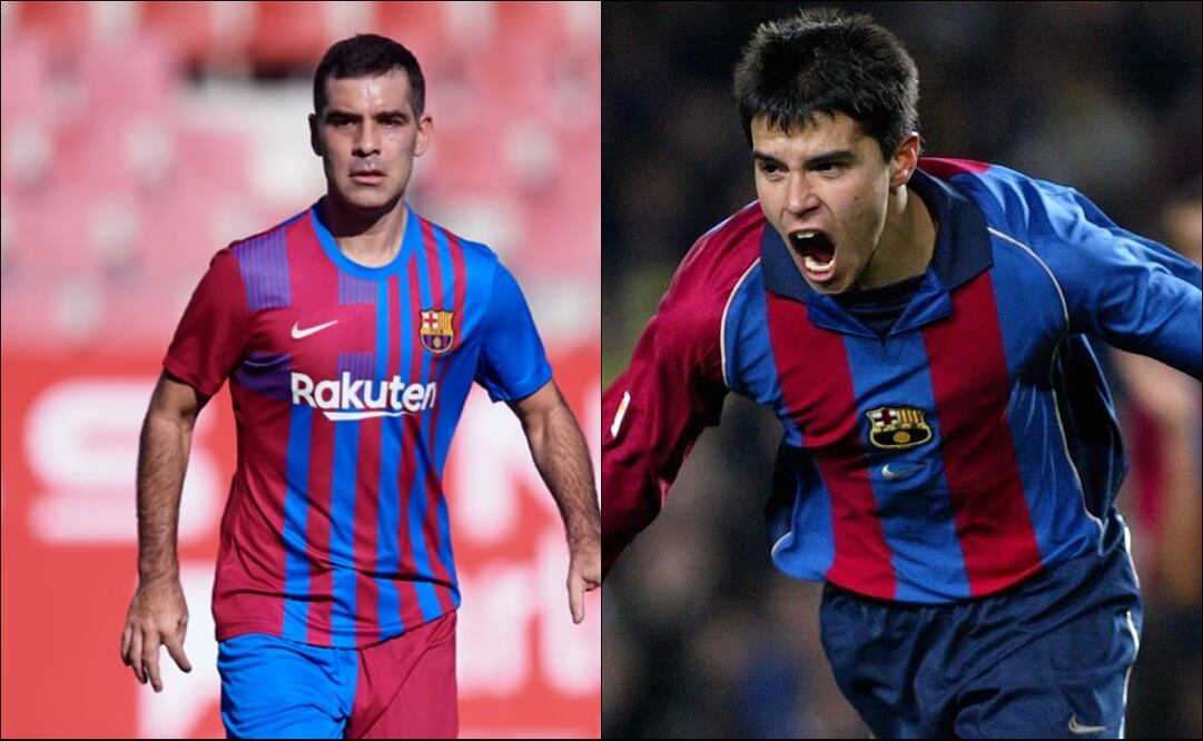 Javier Saviola le desea éxito a Rafael Márquez / Foto: Especiales