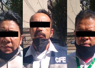 Detienen a 3 que se hacían pasar como empleados de CFE para extorsionar en la Roma Norte