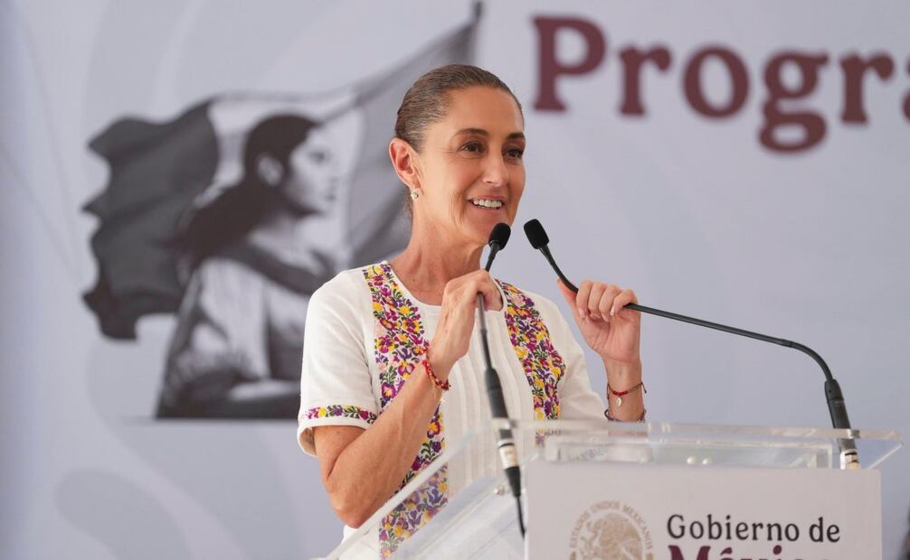 La presidenta Claudia Sheinbaum durante la entrega de apoyos de vivienda en Tuxtla Gutiérrez, Chiapas el 28 de junio de 2026. Foto: Captura
