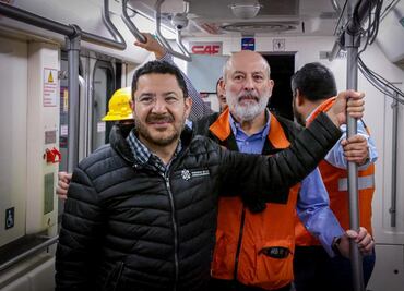 Línea 1 del Metro: Batres supervisa pruebas de comunicación entre trenes