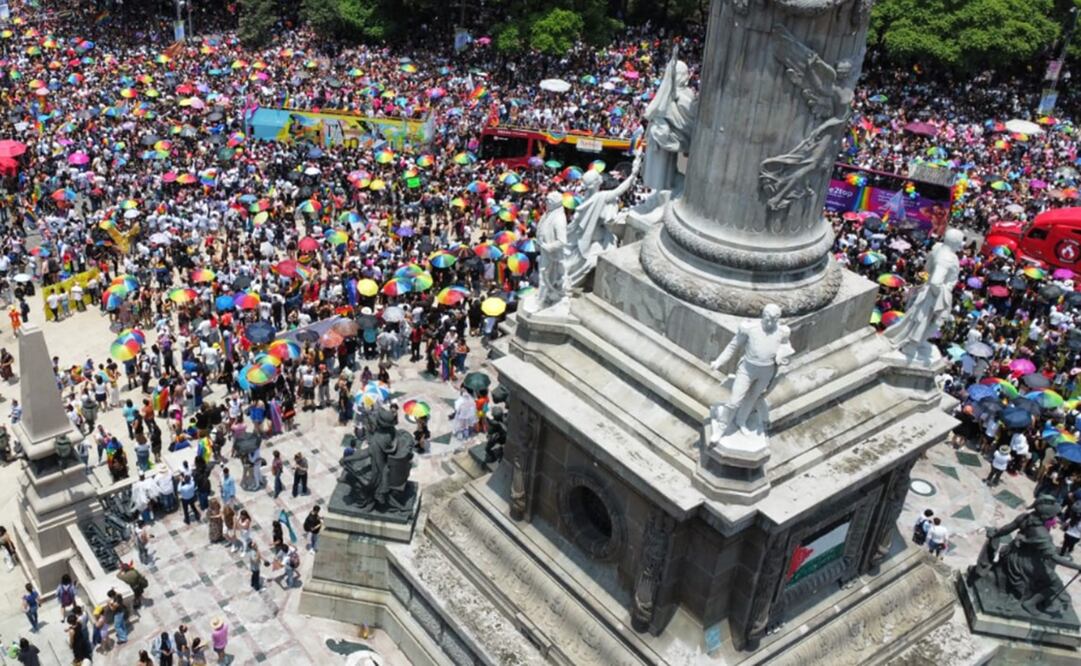 Aspectos de la marcha LGBTTTI+ Foto: Diego Prado/EL UNIVERSAL.