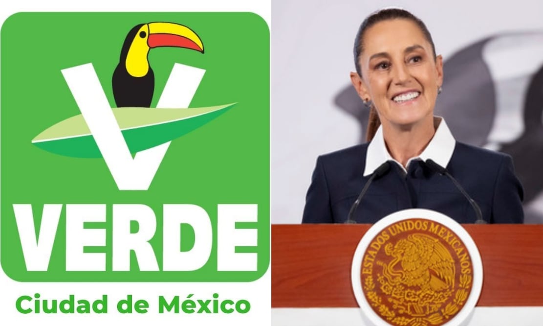 Partido Verde apoya plan B de Claudia Sheinbaum. Foto: Redes sociales oficiales y presidencia.