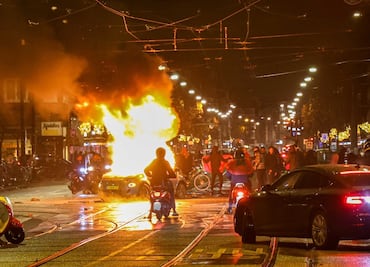 Reportan vandalismo en Bruselas tras victoria de Marruecos sobre Bélgica en Mundial de Qatar