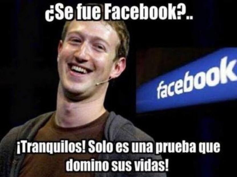 La caída mundial de Facebook y el brote de memes