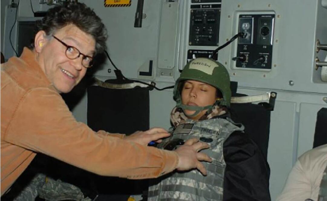 Presentadora acusa a senador demócrata de agarrarle los pechos mientras dormía