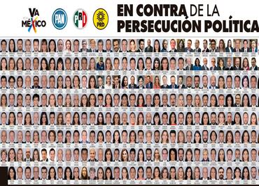 "No tengo nada que ver". Chumel Torres exige a Va por México retirar su imagen de muro