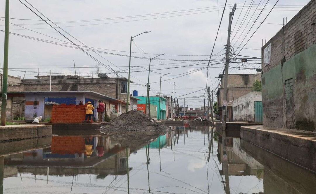 Chalco de nuevo bajo el agua (17/06/2025). Foto: Fernanda Zamora / El UNIVERSAL Estado de México