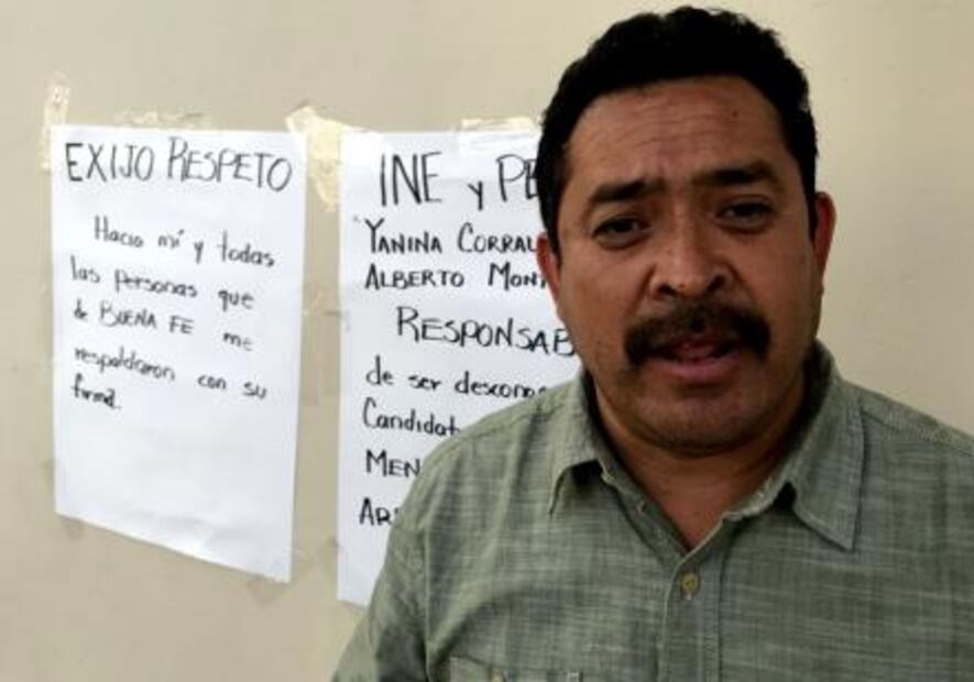 Con huelga de hambre exige independiente reposición de candidatura