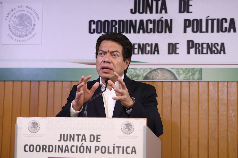 Coordinador de la bancada de Morena en la Cámara de Diputados Mario Delgado (GERMÁN ESPINOSA. EL UNIVERSAL)