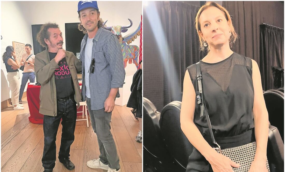 Diego Luna y el ganador del Oscar, Jaime Baksht acompañaron a Marina / La actriz presentó la cinta en Madrid durante el Foro Audiovisual Mestizo Lab. Foto: Nicole Trejo / EL UNIVERSAL