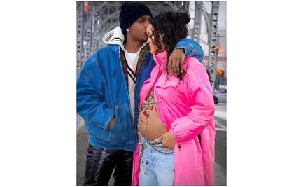 Rihanna y el rapero rapero A$AP Rocky esperan su primer hijo