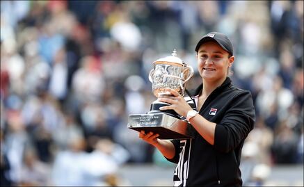 Ashleigh Barty, nueva campeona de Roland Garros