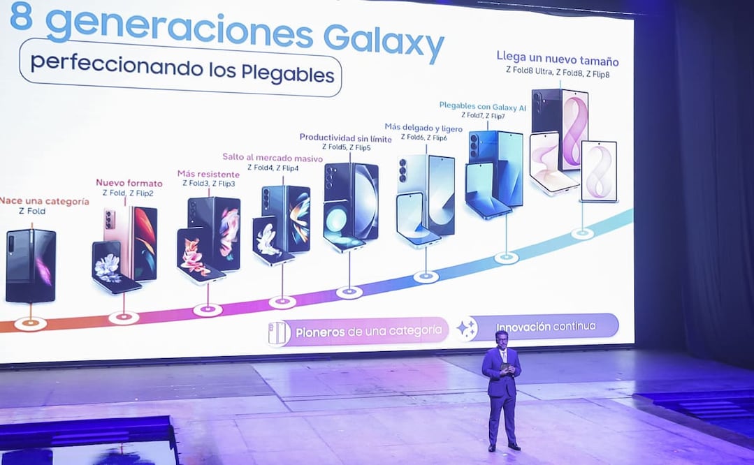La nueva familia de plegables de Samsung busca alejarse de la idea de que existe un único tipo de usuario. Foto: Esteban Torreblanca
