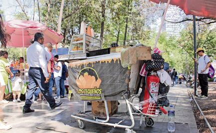 Usarán extintores puestos de comida en la Alameda 