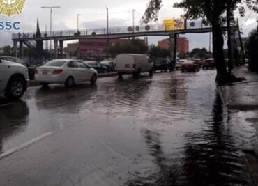 Fuertes lluvias dejan encharcamientos en varios puntos del Circuito Interior