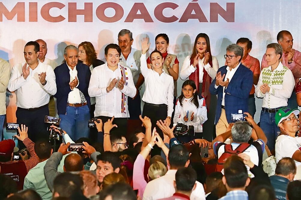 En el arranque de su gira por el país de cara a las precampañas electorales, Claudia Sheinbaum dijo que está en marcha un nuevo proceso, cuyo objetivo es ganar la Presidencia en 2024. Foto: Berenice Fregoso | El Universal