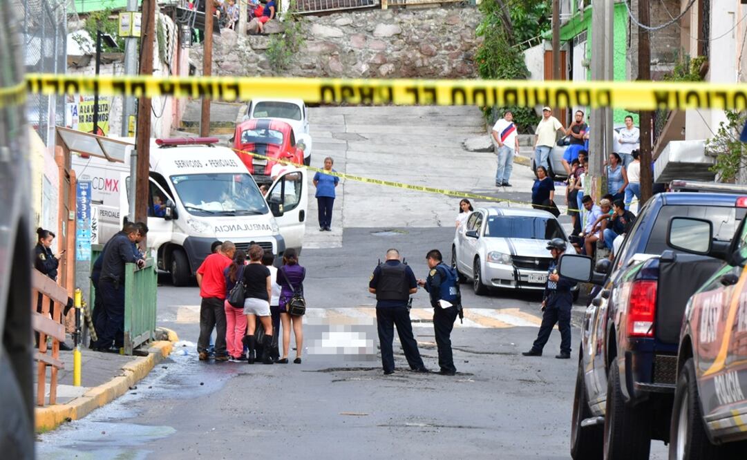 Aspectos de la zona donde se registró el homicidio. (Fotografía: EL GRÁFICO)