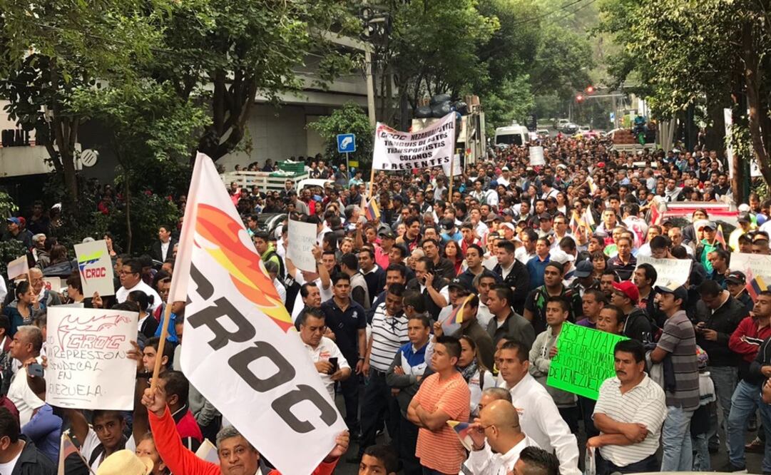 Integrantes de la central obrera condenaron las medidas económicas y laborales adoptadas en Venezuela. /Cortesía