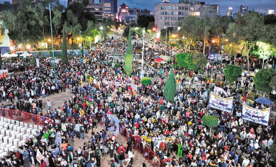 Sandra Cuevas rindió protesta como alcaldesa de Cuauhtémoc con una explanada de la demarcación llena de personas. Foto: Archivo. El Universal