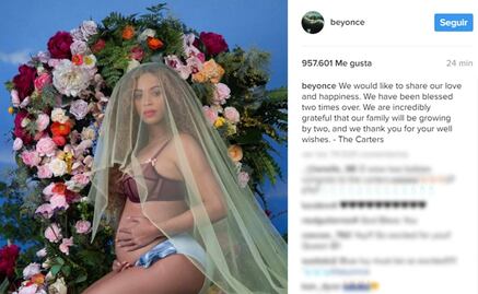 Beyoncé anuncia nuevo embarazo