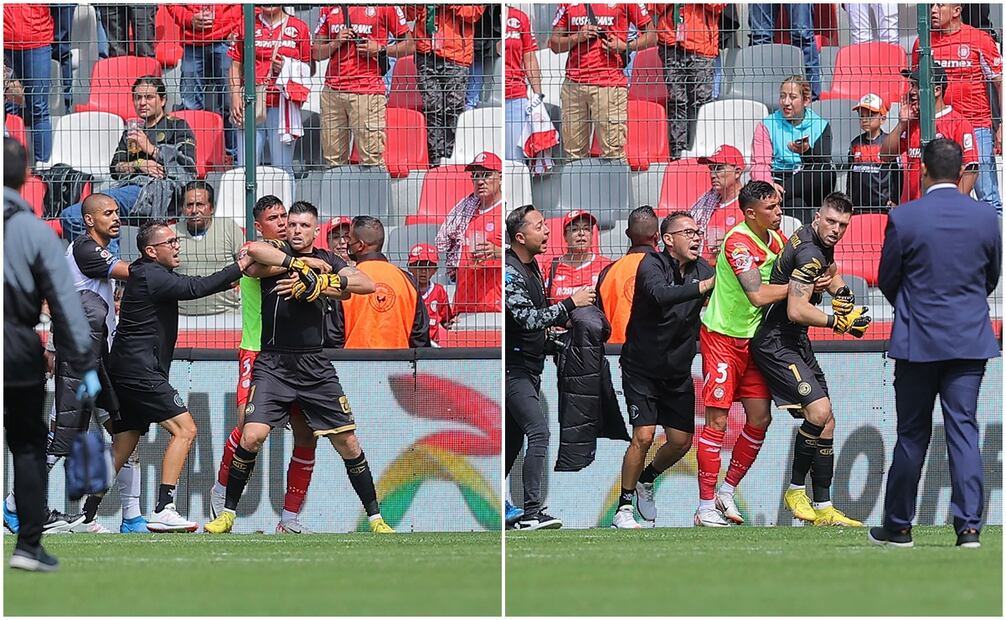 Tiago Volpi vivió un intenso momento tras el partido - Imago7