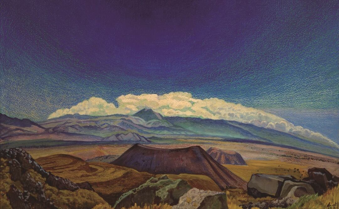 Pintura de Dr Atl, artista de quien también habrán obras en la magna exposición. Foto: Archivo