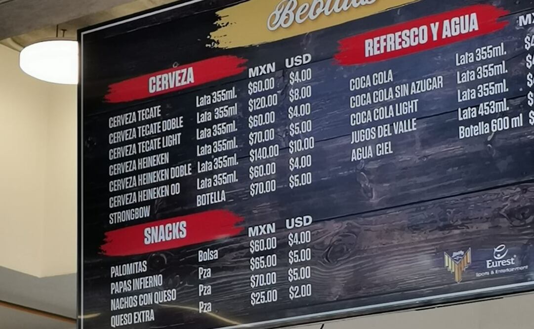 ¿Cuánto cuesta la cerveza y comida en el juego entre Padres y Giants en el estadio Alfredo Harp Helú?