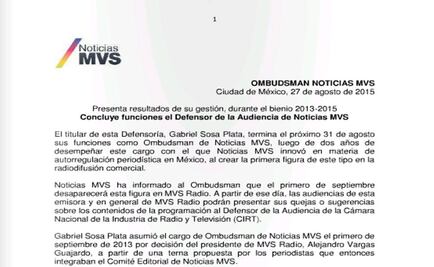 MVS elimina figura de ombudsman 