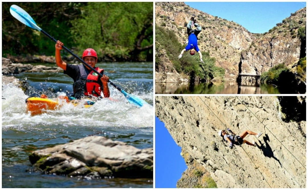 Actividades extremas como kayak y lanzarte en la tirolesa puedes realizar en el parque Eco Alberto (Foto: Cortesía Parque Eco Alberto)