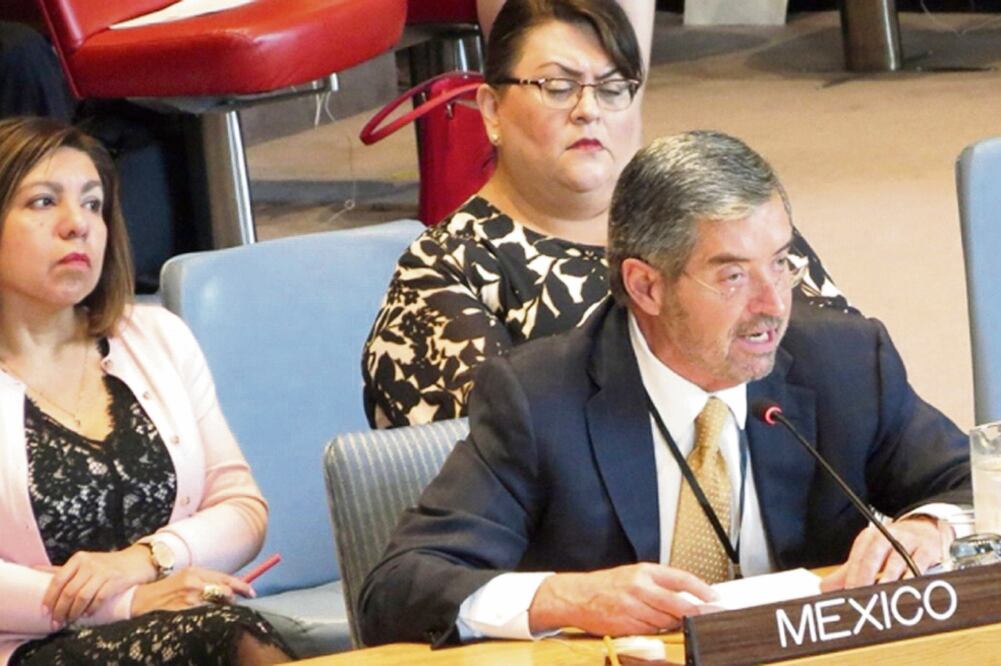 El representante permanente de México ante la ONU, Juan Ramón de la Fuente, destacó la necesidad de reconocer cuáles son los obstáculos que atraviesan las víctimas para acceder a la justicia y combatir la impunidad. / ESPECIAL