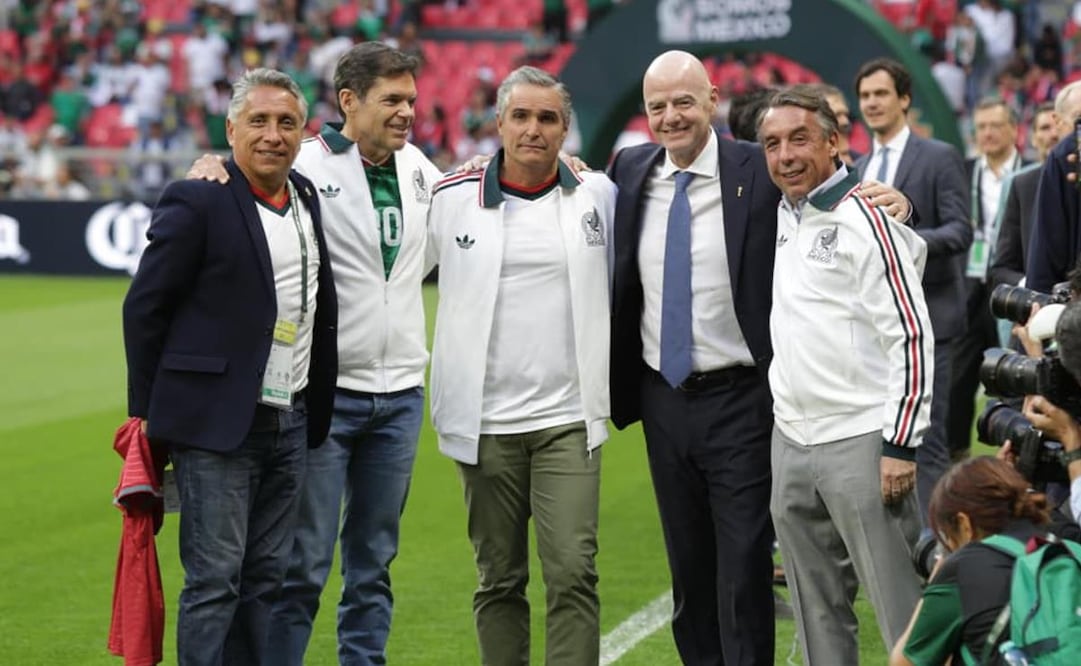 Gianni Infantino se hace presente en el Estadio Banorte / Foto: Carlos Mejía-EL UNIVERSAL