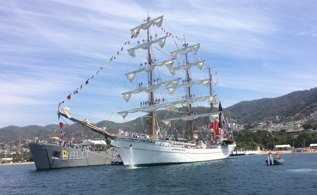 Zarpa el embajador de los mares mexicanos, el Buque Escuela Cuauhtémoc