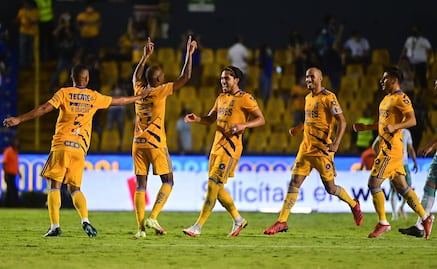 Tigres viene de atrás y rescata el empate de forma agónica ante León 
