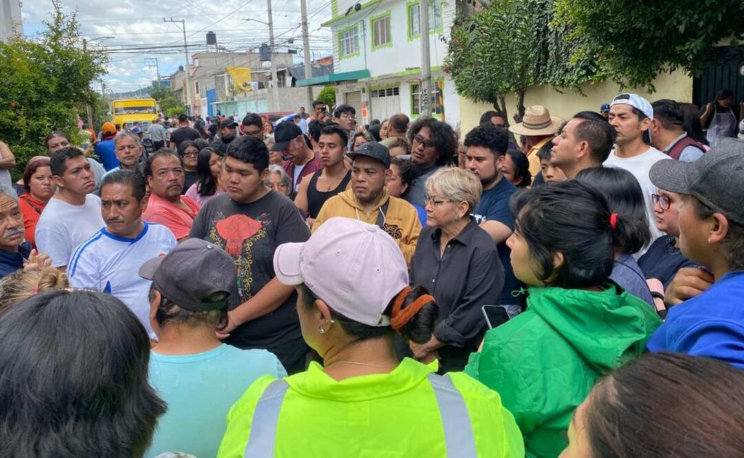 Afectados por inundaciones en Los Reyes La Paz exigen a alcaldesa que se efectúen obras hidráulicas.
Foto: Emilio Fernández