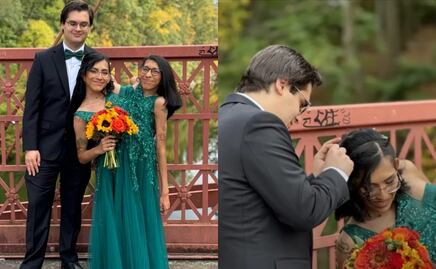 Siamesa mexicana se casa en secreto con su novio; presumen imágenes de la boda en redes 