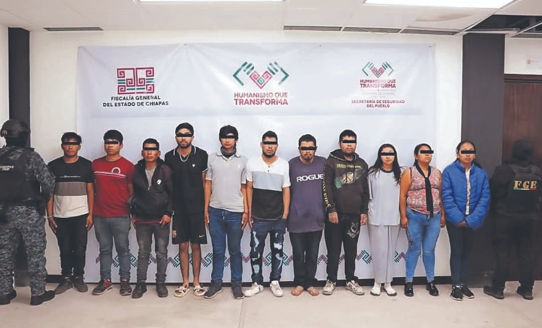 Fueron vinculadas a proceso 22 personas como presuntas responsables del delito contra la salud; 18 son adultos, entre ellos una mujer de Honduras. Foto Especial