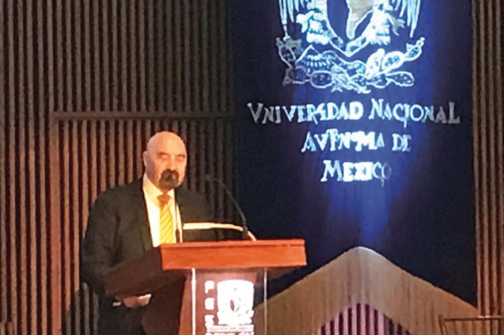 Manuel Martínez Justo rindió su primer informe de labores al frente de la dirección de la FES Acatlán (REBECA JIMÉNEZ. EL UNIVERSAL)