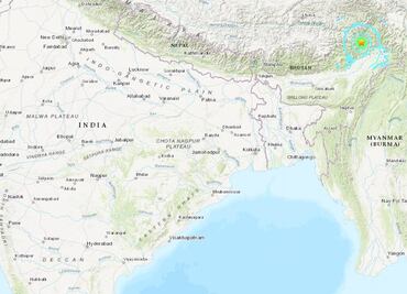 Reportan sismo de magnitud 6.1 en este de la India