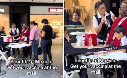 Extranjera reacciona a centro de vacunación en plaza comercial de Jalisco y se viraliza en TikTok