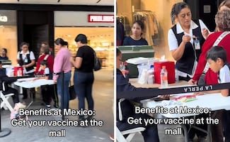Extranjera reacciona a centro de vacunación en plaza comercial de Jalisco y se viraliza en TikTok