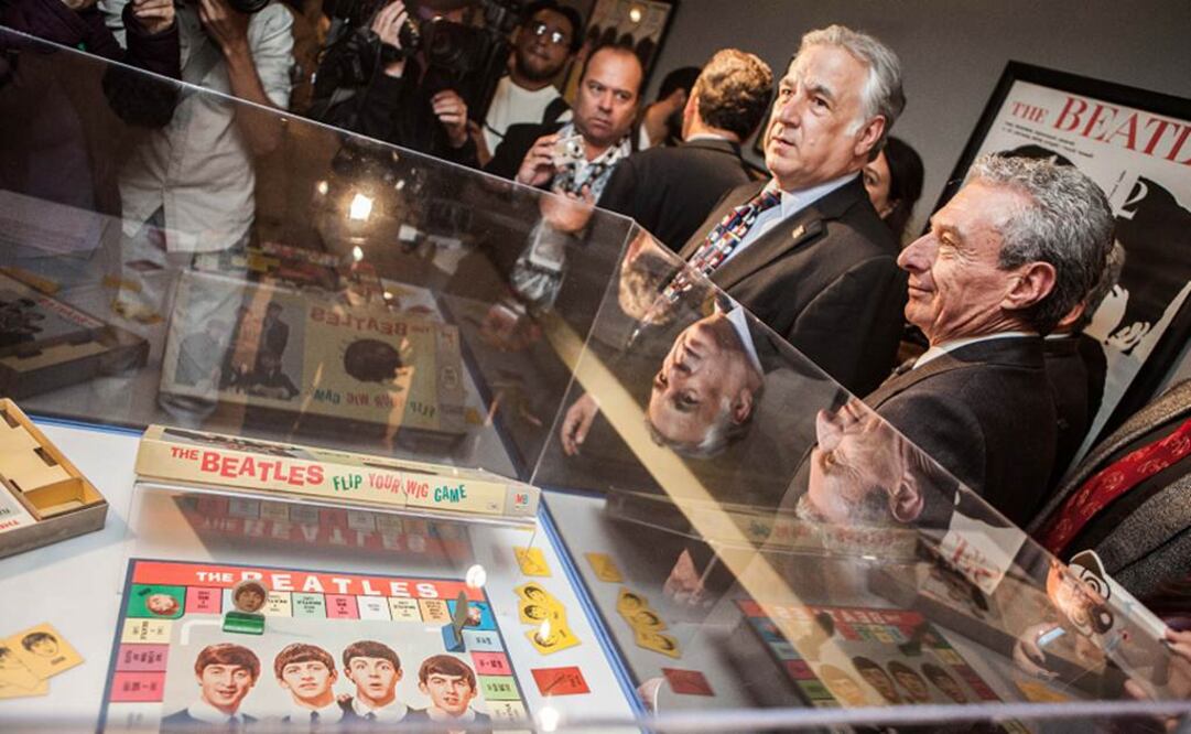 El secretario de Turismo del Distrito Federal, Miguel Torruco, inauguró la exposición The Beatles: Ayer, Hoy y Mañana. Germán Espinosa
