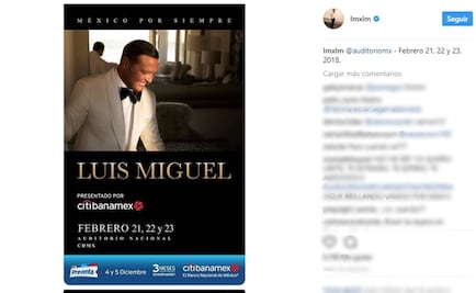 Luis Miguel regresará al Auditorio Nacional