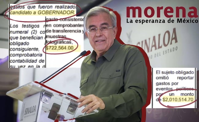 INE detectó irregularidades en campaña de Morena en Sinaloa por 82 mdp; registra omisión de gastos en candidatura de Rocha 