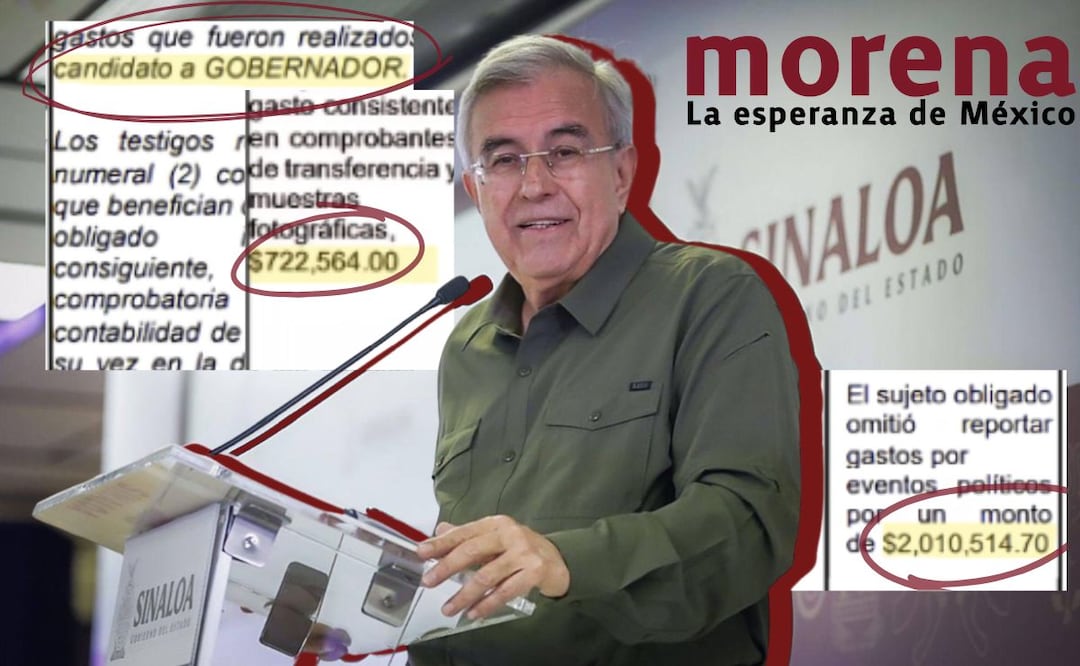 El INE halló al menos 12 irregularidades vinculadas al gasto de la campaña de Rocha en 2021. Ilustración: Angélica Vázquez