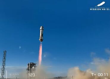 Blue Origin realiza su quinto vuelo espacial con éxito