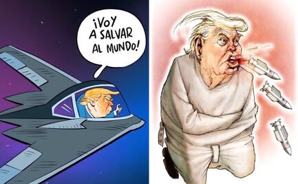 4 cartones de la prensa nacional que ilustran el ataque de EU a instalaciones nucleares de Irán; de Rictus a Ruy