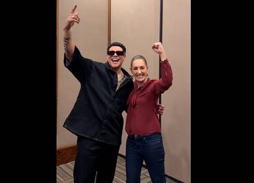 "Ya supérame", Eduin Caz cierra evento de Claudia Sheinbaum en Ensenada