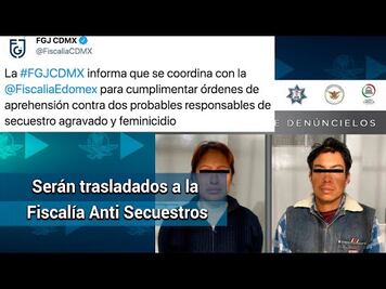 Giran órdenes de aprehensión para la pareja feminicida de Fátima