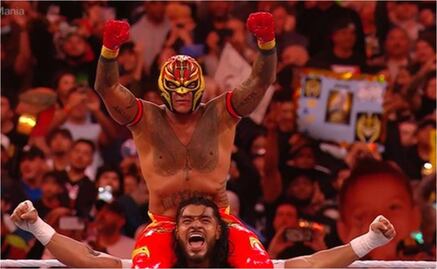 Rey Mysterio derrota a su hijo Dominik en Wrestlemania